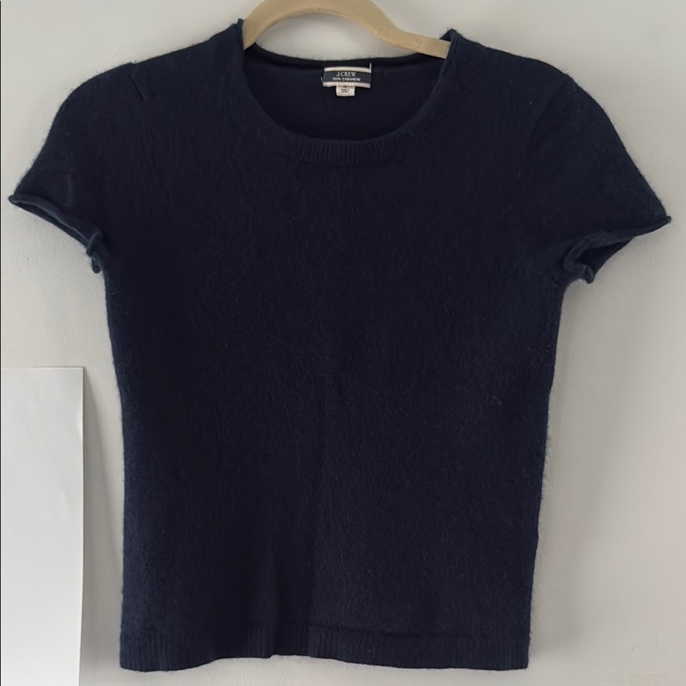 J. Crew Women's Navy Cashmere Top
